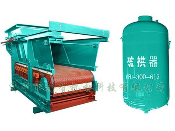 防止在給料機(jī)距離倉口較高的時(shí)候，連接段內(nèi)的物料壓實(shí)粘結(jié)成拱或粘壁